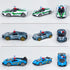 1:64 Set 3 4 5 6 7 8 Oriate Die-Cast Metal Police Car Toy - Collectable Police Sports Car Toy Model, Cake Topper