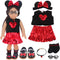 18 Inch Doll Playset for Girl Dolls, Micky Themed Accessories for American Dolls, Total of 7 pcs