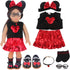 18 Inch Doll Playset for Girl Dolls, Micky Themed Accessories for American Dolls, Total of 7 pcs