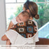 decor gift 4 Pack 22x11in Cotton Burp Cloths Muslin Breathable Rust Ikats Vector wash Cloth for Unisex Newborns