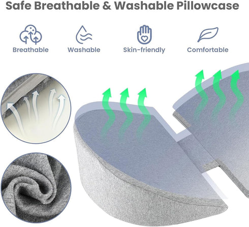 Pregnancy Pillows for Sleeping, Upgraded Memory Foam Maternity Pillow for Pregnant Women, Pregnancy Wedge Pillow