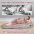 MOELUM Inflatable Pregnancy Pillow for Pregnant Women - Maternity Mattress with Belly & Head Hole, Relieves Back & Hip