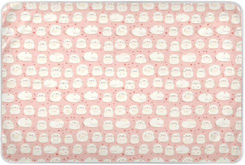 siphylline Cute Peach Animal Extra Large Resuable Changing Pad Covers Highly Absorbent Bed