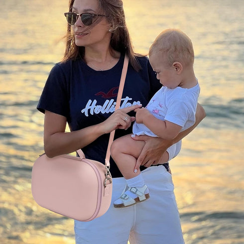 Momcozy/Willow/eufy/Security/Medela Wearable Breast Pump Bag for Hands-Free Breast Pumps, Hard Breast Pump Case