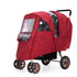 WYI Double Stroller Winter Rain Cover,Winter Cover for Double Tandem Stroller,Big Size Universal