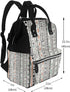 HEBSDFG Backpack Butterfly Prints Changing Bag Baby Diaper Bags for Mom Dad, Waterproof Nappy Rucksack Multifunctional