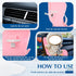 NUJOLI 10-17cm, Car Seat for La bu bu Dolls Car Decoration Chair with Air Vent Clip, Doll Accessories Sofa Seat