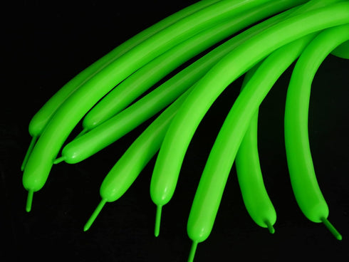 100PCS 260Q Green Magic Long Balloon Decoration for Shopping Mall Activities, Party Decoration, Shiny and Beautiful