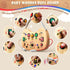 1-3 UdoUto Montessori Wooden Busy Board for Toddlers with LED Light Lights & Switches,Portable Activity Board for Car