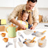Set 3 4 5 6 HYAKIDS Play Kitchen Pots and Pans for Kids, Pretend Role Play Cooking Toys Gifts for Toddlers Girls Boys