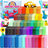 ESSENSON Air Dry Clay, 50 Colors Modeling Clay for Kids, DIY Molding Magic Clay Gift