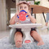 4+ Nuby My Floor Seat - Portable Baby Chair with Soft Foam Cushion, Safety Harness, and High Back Design - Months