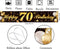 Happy 50th Birthday Banner - Durable Black & Gold Glitter Birthday Sign for Men Women 50th Birthday Party