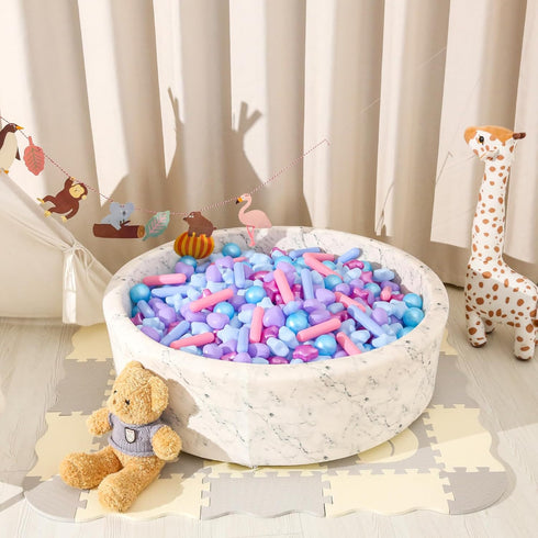 STARBOLO Ball Pit Balls, Pack of 150pcs Crush Proof Plastic Children's Toy Balls, Mermaid Ocean Balls for Birthday