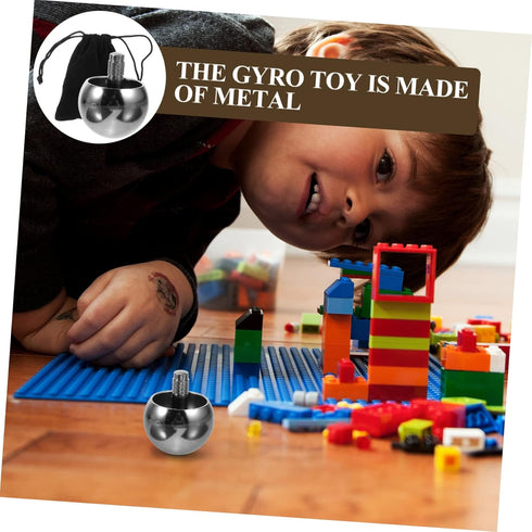 Flip Gyroscope Toy for Kids - Decompression Rotating Gyro Alloy Stress Relief Playset