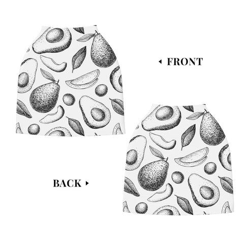Schgap Hand Drawn Avocado Car Seat Covers Canopy for Baby Soft Stroller Cover Nursing Cover Breastfeeding Baby Carrier