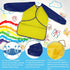 Zkptops 6 Pack Kids Art Smocks, Waterproof Kid Painting Aprons, Toddler Art Smock with Long Sleeve, Age 3-7 Years