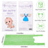 1600 Count Baby Disposable Diaper Bags Scented Diaper Sacks with Tie Handle Disposal Trash Sacks Baby Poop Waste Bag
