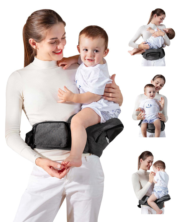 Baby Hip Seat Carrier, GROWNSY Ergonomic Hip Seat Baby Carrier with Multiple