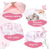 Set 4 Set Hooyax Toddler Bedding for Girls - Piece Rainbow Toddler Comforter Includes Fitted Sheet, Comforter