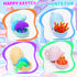 13 Pcs Baby Bath Toys, Silicone Mold Free Squeezable Dinosaurs with Storage Bag, No Hole Sensory Ocean Animal Suction