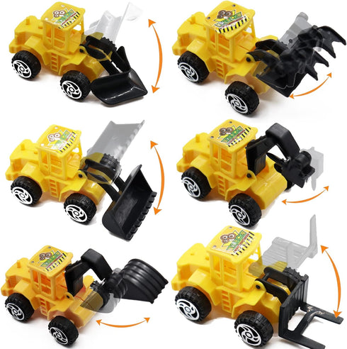 Nevperish 18 Set PCS Construction Cake Toppers Vehicles Cake Decoration Excavator Tower Crane Cupcake Topper Traffic