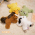 7.8" PEACH CAT Horse Stuffed Animal Cute Plushies Small Plush Toys Gifts for Kids Brown