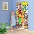 VOMELON Stuffed Animal Storage Holder, Elastic Stuffed Animal Net,Door/ Wall Mount Length Adjustable