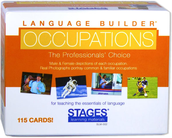Stages Learning Materials Language Builder Occupation, Career & Community Helper Picture Flashcards for Autism Education