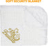 Cacooba Baby Blanket Neutral Baptism Easter Gift for Toddler Newborn Christening Gifts for Boys Girls White Knit