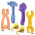 Teething Toys for Babies 0-6 Months, Silicone Baby Teether Toys, Molar Hammer Wrench Spanner Pliers Shape for Boys Girls