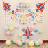 42" Fighter Jet Airplane Balloons - Cartoon Flying Party Birthday Foil Balloon Decor for Kids