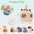 OUOZZZ Set 5 Playset Cat Stuffed Animal House Plush Kitten Toy with Soft Cats Interactive & Travel-Friendly Kitties