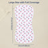 2-in-1 6 Pack 3 Burp Cloths and Baby Bips - Large Super Absorbent Soft Cotton Burping Cloths for Spit Up, Layers Thick