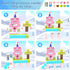 3+ 3-4 4-5 6-8 Hiwawind Updated Magnetic Blocks-Princess Castle, Creative Magnetic Building Blocks Toddler Toys