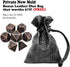 Haxtec Antique Copper Metal DND Dice Set - 7 Polyhedral Dice Compatible with Dungeons and Dragons