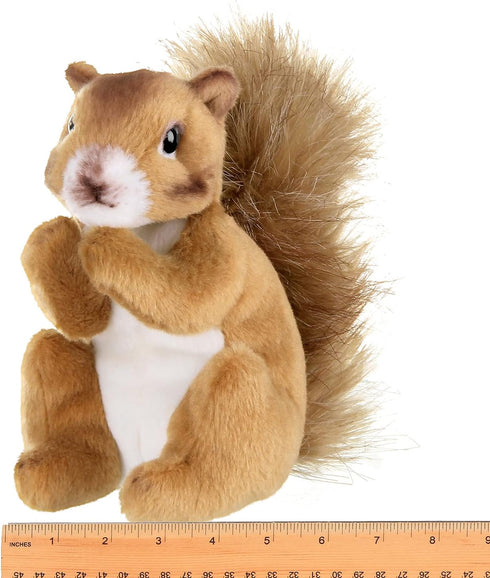 Bearington Collection Copper Plush Squirrel Stuffed Animal, 7 Inch