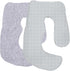 Maternity Pillow Cover ONLY Compatible with Momcozy Pregnancy Pillow (2 Pack Covers-Pillow