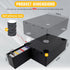 Trading Card Storage Box - Includes 12-600 CT Boxes & 48 Card Dividers, 12000+ Organizer for TCG, YuGiOh, MTG, Baseball