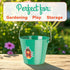 5 1 Count Toysmith Kids Gardening & Beach Bucket Metal Pail with Grippable Handle | Assorted Bee & Beetle Colors |