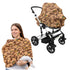 ZDCUSTOM Capybara Car Seat Cover for Baby Girl Elastic U Shaped Pillowcase Protector with Hidden Zipper Breastfeeding