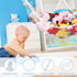 Stuffed Animal Hammock, Toy Storage Net, LXUNYI Jumbo Wall Corner Organizer for Kids' Stuffed Animals (White)
