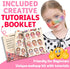 Hollyhi 58 Pcs Kids Makeup Kit for Girls, Real Washable Cosmetic Set with Mirror, Pink Birthday Gifts for Ages 3-12