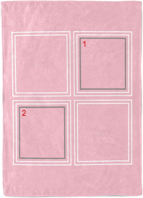 2 15 30"x40" inkArts Baby Girl Gifts Personalized Baby Blanket with Pictures Custom Baby Blankets Customized Receiving