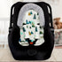 TANOFAR Infant Car Seat Insert and Strap Covers, Minky Carseat Head Support for Boys, Soft Cushion Fit for Car Seats