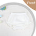 Poocen 5pcs Toddler Baby Girls Boy White Ruffled Bloomers Diaper Cover Cotton Linen Bloomer Shorts Underwear