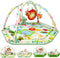 lulunemo Baby Play Mat,Tummy Time Mat with 6 Detachable Toys-Activity Gym for