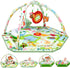 lulunemo Baby Play Mat,Tummy Time Mat with 6 Detachable Toys-Activity Gym for