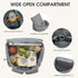 G4Free Backpack Diaper Bag for Moms Dads Travel Baby Bag with Pacifier Case & Insulated Pockets,Grey