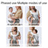 YEMKEZO 4-in-1 0-36 Baby Carrier Newborn to Toddler with Hip Seat, Multifunction Baby Hip, Ergonomic Infant Carrier